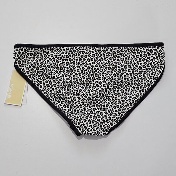 Michael Kors Leopard Printed Classic Bikini Swim Bottom - Picture 6 of 9